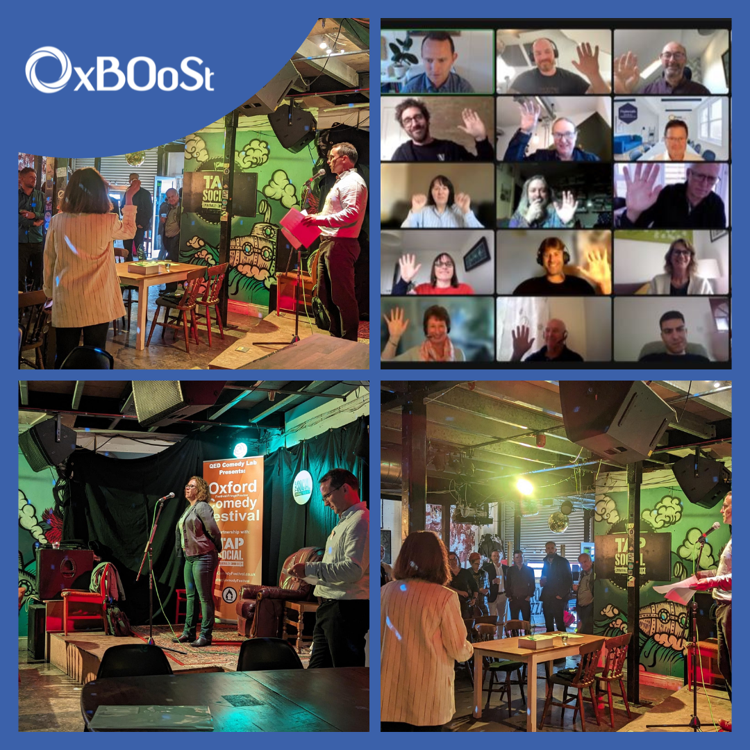 Image of delegates talking at OxLEP Business Event