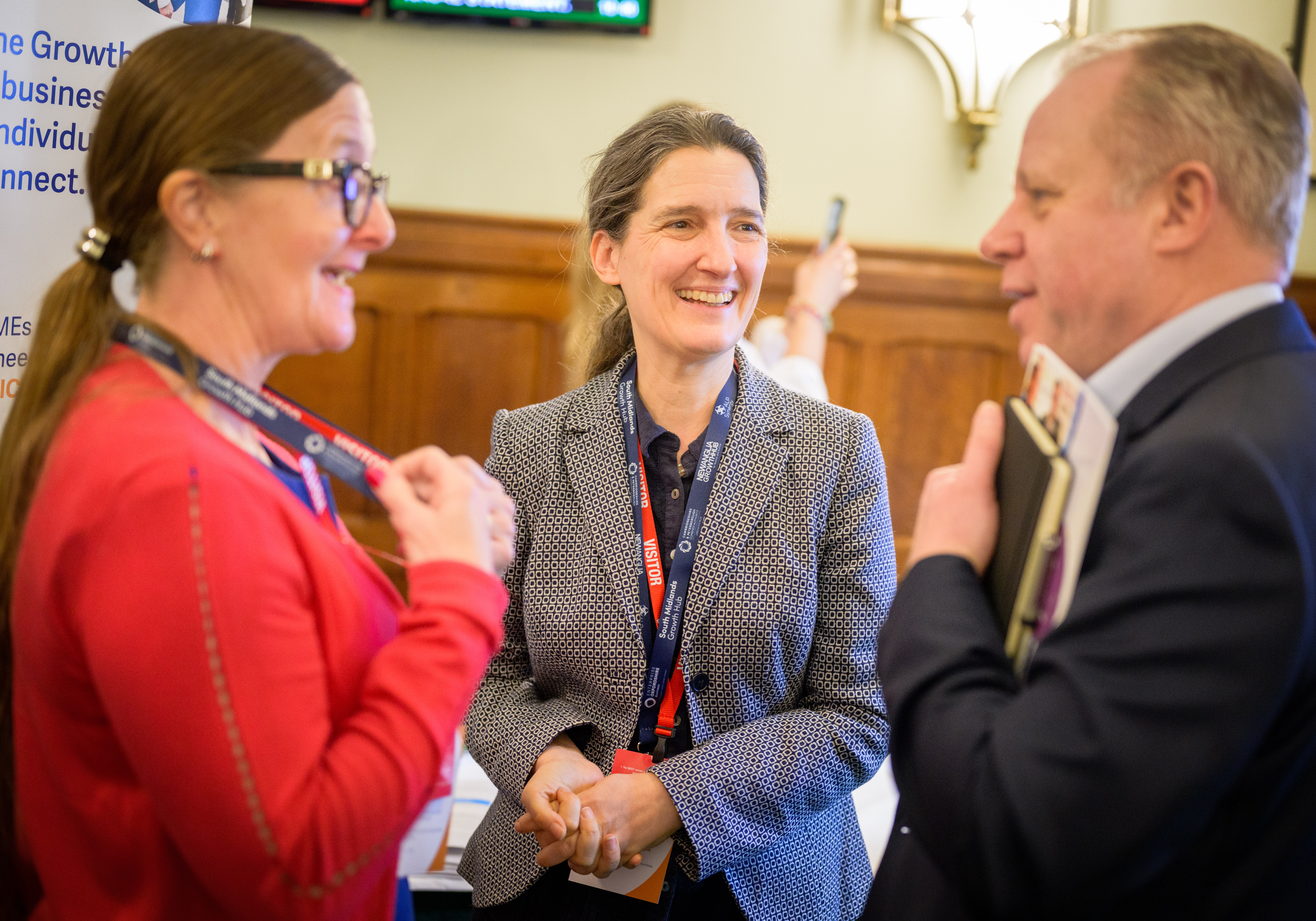 Image of delegates talking at OxLEP Business Event